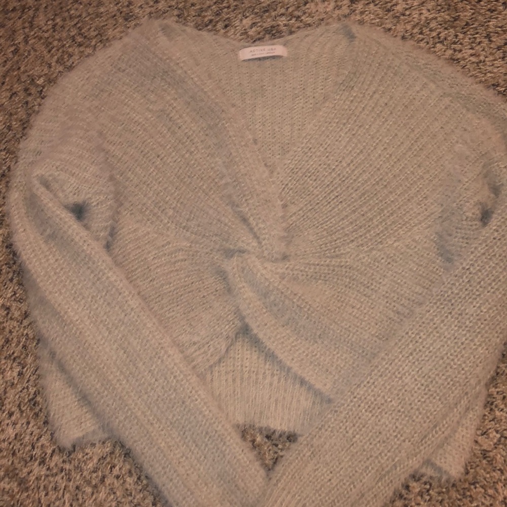 Criss cross sweater